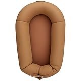 Baby Lounger, Deluxe Infant Lounger, Baby Nest Cover for Baby, Breathable Cotton, Adjustable Baby Floor Seat for Tummy Time, Newborn Essentials for Baby 0-12 Months (Brown)