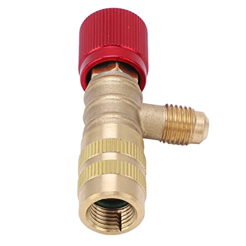 Válvula de carga refrigerante de latón para R22 R410 R134A miniatura 1
