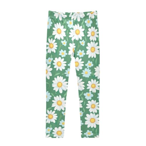 Girls' Leggings White Daisy Flowers Kids Yoga Tights Pants 1 Pack 20858586