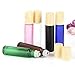 6Pcs 10ml High-grade Frosted Glass Roller Bottles Vials Containers with Metal Roller Ball and Wood Grain Plastic Cap for Essential Oil Aromatherapy Perfume Cosmetic Skincare Liquid, 1 Dropper (Pink)