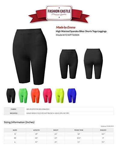 Image of Made by Emma Women's Essential Active Daily Cotton Mid Rise Biker Shorts