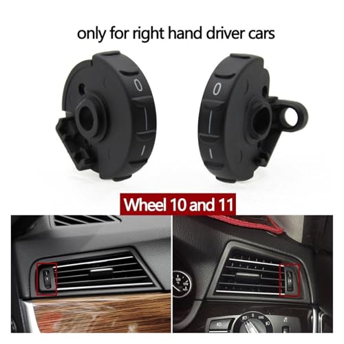 Rejillas de ventilación de coche para BMW 528i 530i con rodillo de ajuste central 2