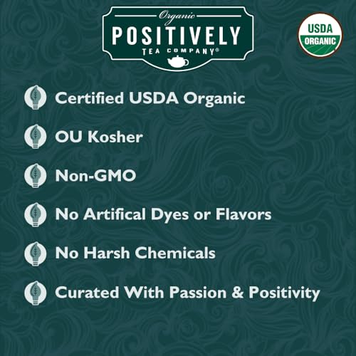 Image of Organic Positively Tea Company, Stevia Leaf, Herbal Tea, Loose Leaf, 4 Ounce