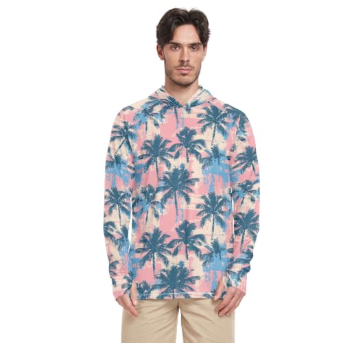 Sweat à capuche UV homme manches longues respirant pour randonnée et activités outdoor en forêt