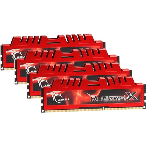 G.Skill Ripjaws-X Memory Arbeitspeicher 32GB (1333MHz, 240-polig, 4X 8GB, CL9) DIMM DDR3-RAM Kit