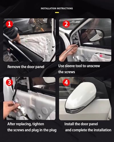 Rétroviseur Corolla 5 broches argenté droit avec réglage électrique