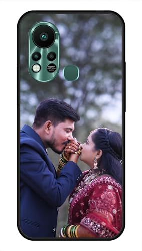 Image of NDCOM for Customised Infinix Hot 11S Back Cover | Slim Hot 11S Phone Case | Infinix Hot 11S Mobile Cover DIY Personalised Photo Design | Customized Gift Custom Text Name Printed Glass Case