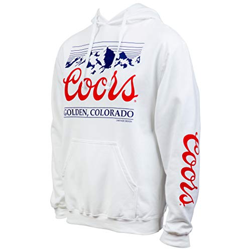 Coors Golden Colorado Mountain Logo and Sleeve Print Hoodie (as1, alpha, l, regular, regular, Large)2