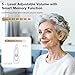 NVBOTY OTC Hearing Aids for Seniors & Adults - Rechargeable, 25+ Hour Battery Life, Advanced Noise Cancellation, 5-Level Volume & Memory, Clear Sound, Comfort-Fit, LED Display (White)