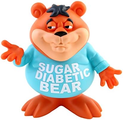 Sugar Diabetic Bear Cereal Killers Series 3" Vinyl Toy Mini Figure by Ron English