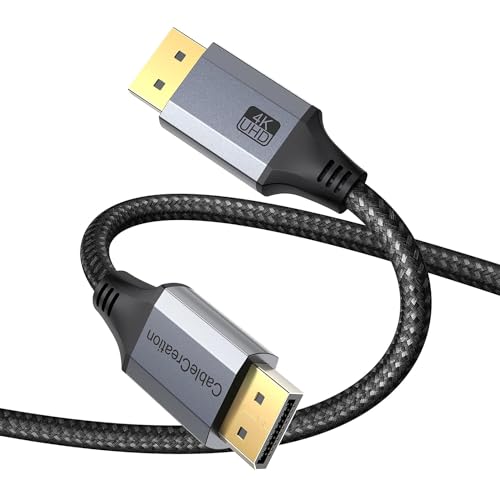 Image of CableCreation DisplayPort Cable 3 FT 2 Pack, DP Cable 1.2 [4K@60Hz, 2K@165Hz, 2K@144Hz], Nylon Braided DP to DP, Male to Male Cable Compatible with PC, Laptop, TV, Gaming Monitor