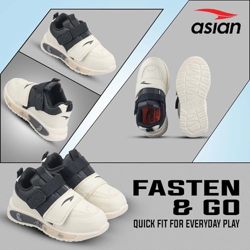 Image of ASIAN Blinky-02 Kids Light Shoes with Fun Blinky LED Lights | Soft Cushion Comfort, Lightweight & Easy Strap Closure, Durable Grip Sole Shoes for Boys and Girls