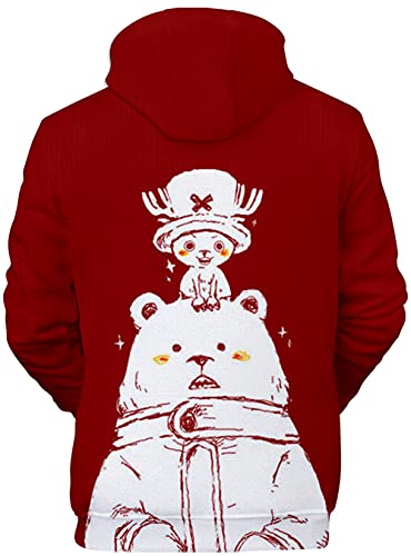 YIMIAO 3D Stampato Felpa con Cappucio One Piece