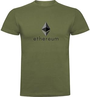 Camiseta Eth Classic Hombre |Color Verde, Logo Gris Serigrafiado | 100% Algodón Premium