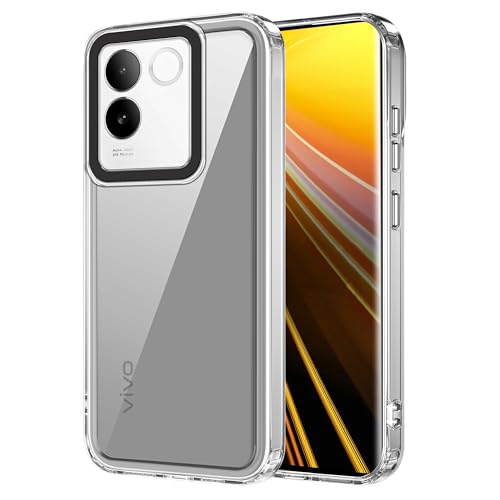 Image of amazon basics Back Case Cover for Vivo T2 Pro 5G (TPU + PC Transparent)