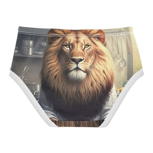 Funny Lion Realistic Print Girls Underwear Toddler 2t Cotton Panties for Girl Stylish Briefs Girls Undies2