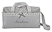 BOLSO MATERNAL PLASTIFICADO tipo maleta BORDADO CON EL NOMBRE DEL BEBÉ. Modelo Verona. Varios modelos disponibles. (Gris)