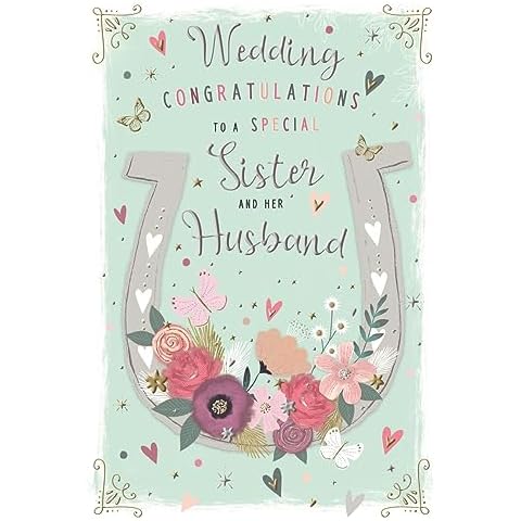 ICG Special Sister and Husband Wedding Card Cover