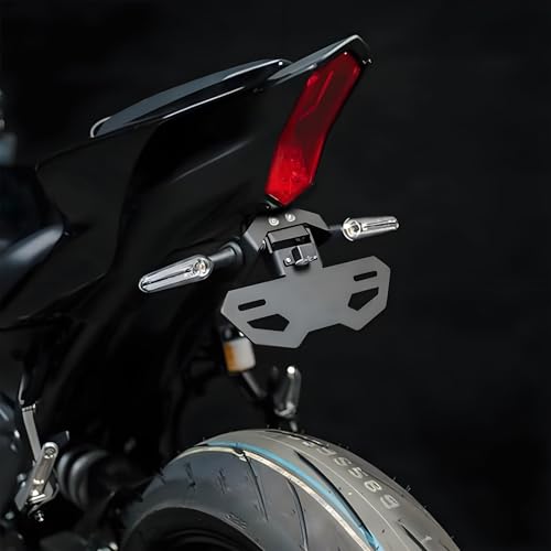 Support de plaque en métal pour queue de moto pour balades et roadtrips