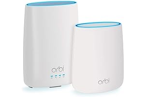 Orbi Whole Home Mesh WiFi System: AC2200 Router, Built-in Modem, Satellite Extender