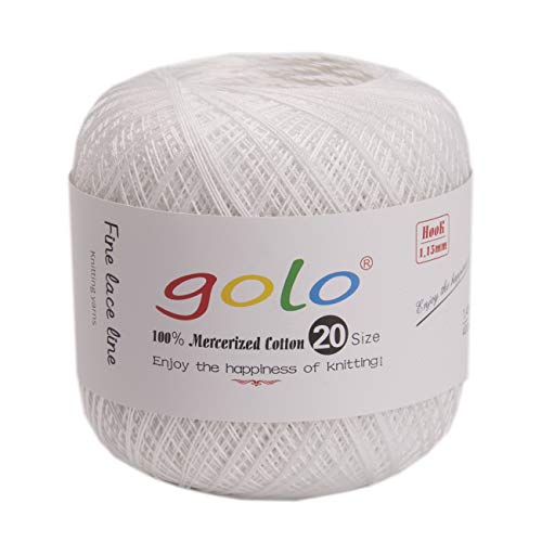 golo Crochet Thread Size 20 Crochet Yarn for...