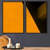 2 Piece Framed Canvas Wall Art Building Blocks Canvas Prints Home Artwork Decoration for Living Room,Bedroom - 16