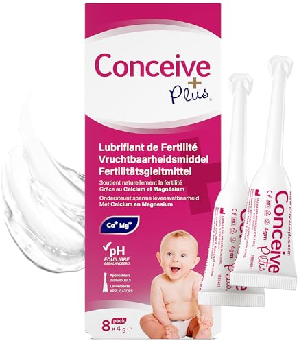 Conceive Plus Lubrifiant de Fertilité en Applicateurs Pré-Remplis, Facile à Utiliser pour Couples Essayant d’Avoir un Bébé, Gel Lubrifiant à Base...