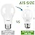 YukiHalu, A15 Appliance Light Bulb, 60W Equivalent for Range Hood/Refrigerator Light Bulb/Ceiling Fan Light, 600 Lumens 7W 120V 4000K Cool White E26 Base, Waterproof, Not Dimmable, 2-Pack