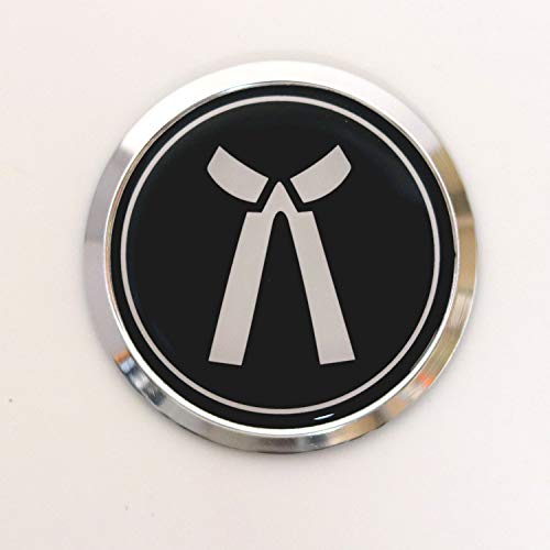 Image of S2S 3D 8 cm Chrome Sticker Emblem Badge for Cars and Bikes (Advocate, Round)