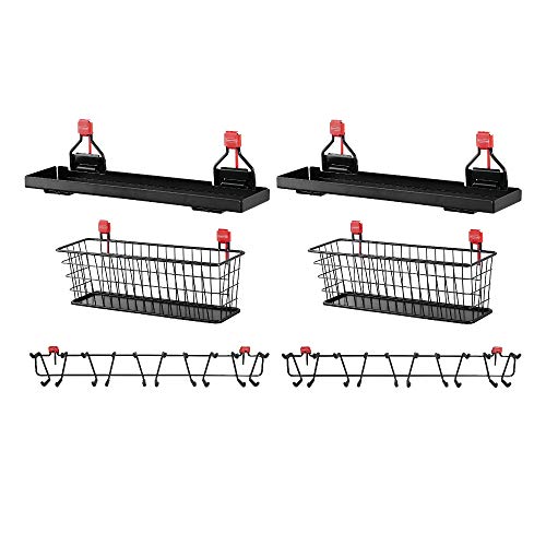 Rubbermaid Shed Shelf, Wire Basket & 50 Lbs Capacity 34