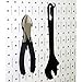 Wall Control 30-WRK-400WB Standard Workbench Metal Pegboard Tool Organizer,White/Black