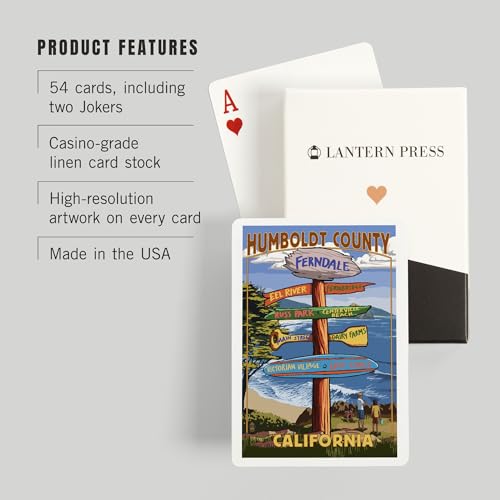 52 cartas de póker Lantern Press Ferndale California miniatura 3