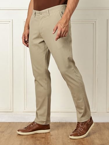 Image of Thomas Scott Men's | Solid | Regular Fit | Premiun Cotton | 4 Pocket | Formal wear Trouser | Casual Chino | Pants for Men