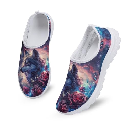 Women Slip On Loafer Shoes Size 5.5-11.5 Mesh Breathable Outdoors Walking Shoes Comfort Road Running Shoes4