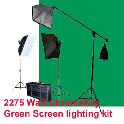 10x12 Green Screen Photo and Video Lighting Kit with Kuwait Ubuy