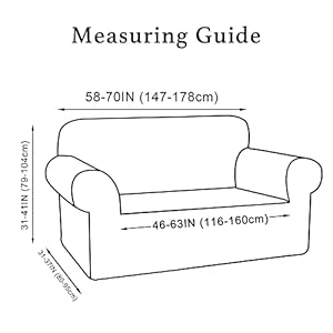 Turquoize stretch sofa slipcover loveseat cover couch covers for 2 cushion couch 1 piece sofa slipcover for living room with jacquard fabric and elastic bottom furniture protectorloveseat burgundy  urban country home decor