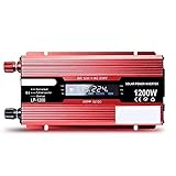 ★ Design speciale: ventola di raffreddamento con controllo della temperatura integrato. Rendono possibile collegare l'inverter di potenza a quasi tutti i veicoli. Il resistente corpo in alluminio offre una protezione avanzata e un raffreddamento più semplice.