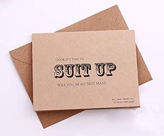 8CT Will You Be My Groomsman and Best Man Proposal Card. Time to SUIT UP cards. 7CT Groomsman Cards, 1 Best Man Invitation with Mailing Envelopes. Groomsman Proposal.