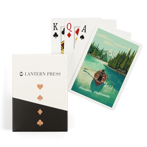 Lantern Press Denver Colorado Naipes Póker 52 Cartas