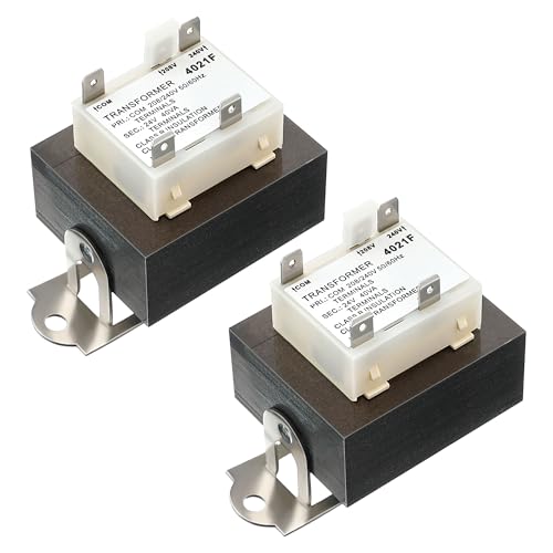 Image of 2 Pack 240V to 24V Transformer Secondary 24V, 0130M00138S 40VA Transformer Compatible with Goodman /Amana /Trane, HVAC Furnace Replacement Part with Foot Mount