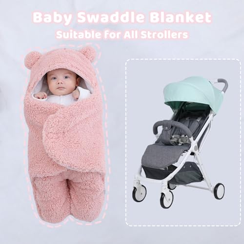 Image of Danolt Baby Girl Newborn Essentials, Baby Swaddle Blanket 0-6 Months, Baby Essentials, Swaddles for Newborns