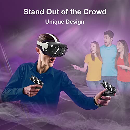 Vrplix Latest Cover For Meta Quest 2 Accessories, Silicone Cover Set Compatible With Oculus Quest 2 Accessories Enhanced Oculus Quest 2 Skin, Unique Design Protective Cover #TOP6