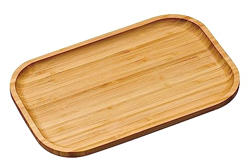 KESPER Servierbrett 58160 aus Bambus mit hochgezogenem Rand/Vesperbrett