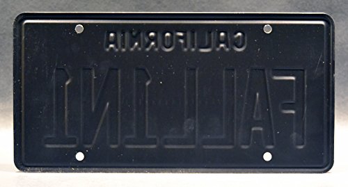 Celebrity Machines Lúcifer | FALL1N1 | Placa de licença de metal estampada