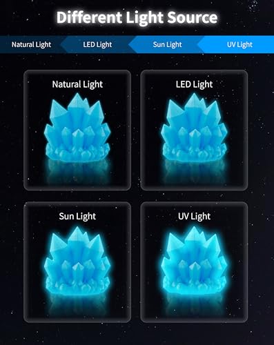 Image of DURAMIC 3D PLA Glow in The Dark Filament Luminous Neatly Wound 1.75mm 1Kg | 3D Printing Filament 1.75mm Dimensional Accuracy + /- 0.02 mm, Fit Most FDM 3D Printers Blue to Glow Blue