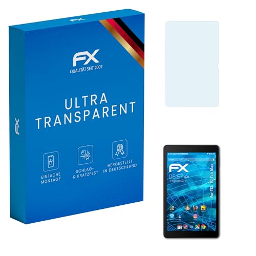 atFoliX Lámina Protectora de Pantalla compatible con TCL 10 Tab Max Película Protectora, ultra transparente FX Protector Película (2X)