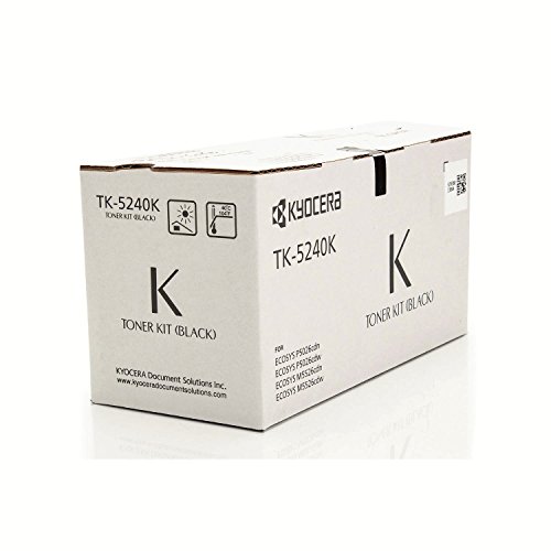 Toner noir TK-5240K Kyocera Mita ECOSYS P5026cdw anti-bavure pour textes nets et noirs sur papier blanc