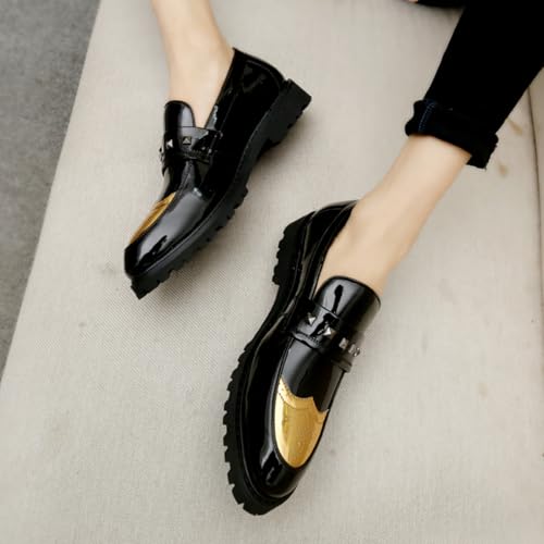 Men's Plus - Size Glitter Oxford Loafers Shiny Slip On Dress Shoes for Parties, Weddings and Daily Fashion, Fashionable Comfortable3