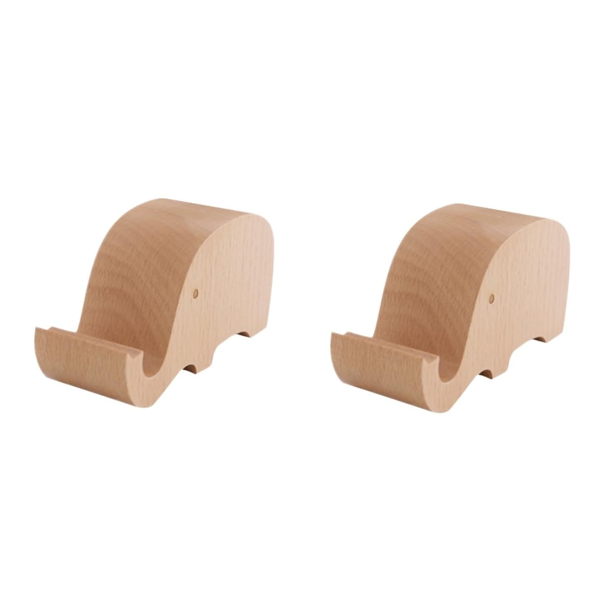 Hemobllo 2 Pz porta telefono multifunctional phone holder accessori per cellulari supporto per telefono porta cellulare supporto telefono scrivania supporto per cellulare da tavolo Di legno
