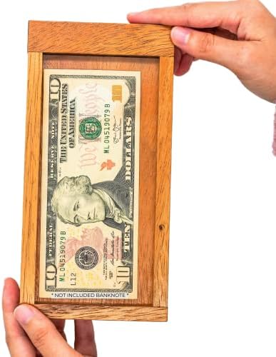 Gift Adult Surprise Money of The ATM Puzzles Wooden Gift Boxes Holder with Hidden Compartment Box to Be Money Puzzle Gift Boxes and Brain Teaser Puzzle Challenges with a Secret Lock Wood Designs
